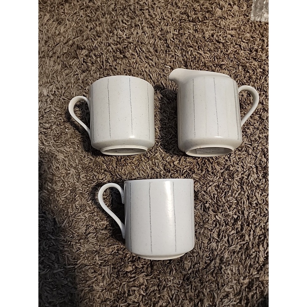 Mikasa New Visions Gentry Gray CP 751 Cup And‎ Creamer